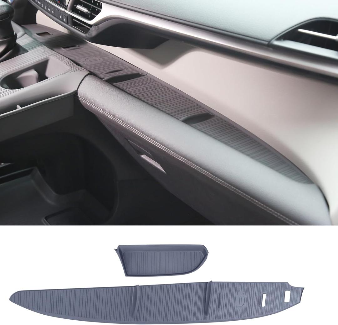 3PCS Center Console Panel Non-Slip Silicone Pad for Sienna Accessories 2021-2025,Central Control Panel Original Car Texture Cover for Sienna LE Limited Platinum SE XLE XSE
