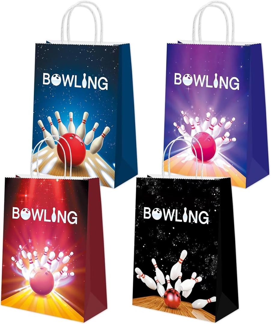 16pcs Bowling Party Bags Bowling Decorations for Party Bowling Party Favors bowling goody bags Bowling Birthday Party Supplies