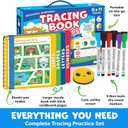 Preschool Learning Activities - Letter Tracing Books for Kids Ages 3-5 - Toddler Handwriting Practice - Learning Books for 4 Year Olds, Educational Learning Toys for 3 Year Old - 4 Year Old Boy Toys