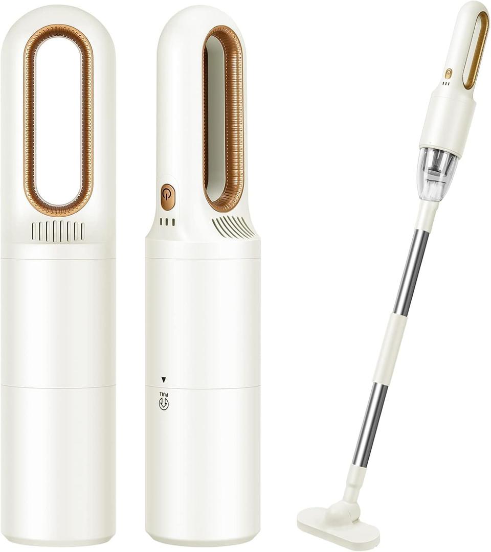 Handheld Vacuum Cleaner, 2-in-1 Mini Cordless Vacuum Cleaner, USB Rechargeable Car Vacuum Portable, Quickly Dust Removal, for Hardwood Floor, Carpets, Pet Hair, Car, Office & Home Cleaning