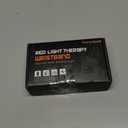 Red Light Therapy Wrist Wrap, 36 LEDs with Soothing Heat, Rechargeable Therapy Device for Joint & Muscle Comfort, Black Support Brace with Black Edging