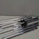 Simple Trending Double Rod Clothing Garment Rack, Rolling Clothes Organizer on Wheels for Hanging Clothes, Chrome