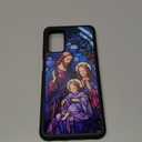 CARLOCA Compatible with Samsung Galaxy A13 5G Case, Purple Virgin Jesus Churches Pattern for Girl Ultra Protection Shockproof Soft Silicone TPU Non-Slip Back