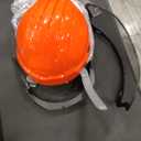 Husqvarna 592752601 Chainsaw Helmet with Metal Mesh Face Shield, Adjustable Ear Muffs for Hearing Protection, and Sun Peak, HDPE Forestry Helmet Shell, Orange