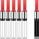 Marspark 6 Pieces Universal Fountain Pen Ink Converter International Fountain Pen Ink Cartridge Converter (Red)