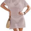 Buauty Womens Swimsuits Coverup Bathing Suits Cover Ups Crochet Swim Suits Swimwear Bikini Beach Dresses 2025 Clothes, Size: XXL