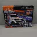 Slot Car Race Track Sets with 4 Slot Cars, Electric Race Car Track Include Slope Circular Overpass Track, Dual Racing Game Featuring Flash Bridge and Pendulum, Gifts Toys for Boys Kids Age 6 7 8-12