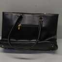 LOVEVOOK Laptop Tote Bag for Women 15.6 Inch Waterproof Leather Computer Bags Business Office Work Briefcase Black