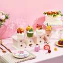 BABY Acrylic Cupcake Stand 6.3 x 15.7 in Baby Shower Cupcake Stand Clear Dessert Display Holder Tower for Gender Reveal Birthday Party Decorations Supplies Table Centerpiece