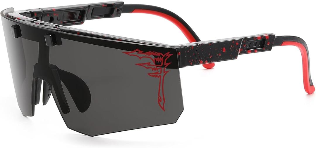 Flip Up Kids Sunglasses Youth Baseball Sunglasses UV400 Sports Sun Glasses For Boys Girls Children TR90 Shades (Vy1)