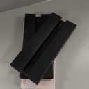 RIIPOO Glass Rack Hangers Under Cabinet, 2 Pack Glasses Holders Under Shelf No Drill, Under Counter Glass Holder, Black