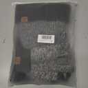 Winter Hats Scarf Set for Men Touchscreen Gloves Warm Knit Beanie Hat Scarves with Fleece Lined Cap (Gray)