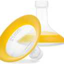 Nenesupply 21mm Oval Flanges Compatible with Medela Pump Parts Replacement 21mm Flange for Medela Breast Pumps. Work with Pump in Style Parts Symphony Parts Swing Maxi Harmony and Personalfit Flex