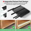 Pull out Cabinet Organizer, Expandable(12"-20") Heavy Duty Slide out Drawer Fixed with Adhesive Nano Film for Pots, Roll out Shelf Storage for Kitchen Base Cabinet Organization, Pantry, Bathroom