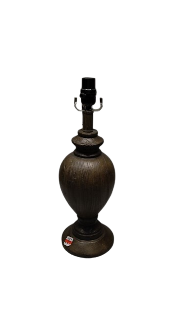 Antique Brown Table Lamp Base with Light Socket, 18"