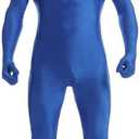 VSVO Face Open Zentai Spandex Bodysuit (Large, Blue)