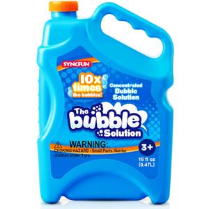 SYNCFUN 16 oz Bubble Solution Refills(Up to 1.25 Gallons), Concentrated Solution for Bubble Machine, Wands, Blower, Easter, Outdoors Activity