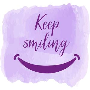 Children Keep Smiling Happiness Quote Wall Decal Decoration Happy Smiling Face Keep Smiling Happy Life Quotes Lasts Years and Easily Removable - Size: 40 in(W) x 36 in(H)