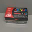 Guangna Acrylic Paint Markers,240 Colors with Direct-Liquid Ink Control System, Professional-Grade Paint Pen for Rock Painting, Canvas, Glass, Plastic, Fabric & Creative Crafts