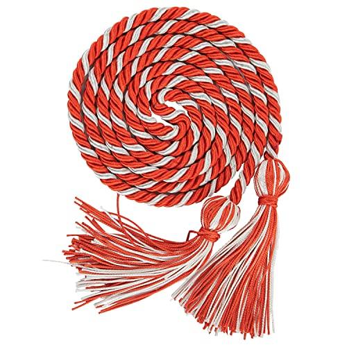 2 Pack OSBO GradSeason Graduation Honor Cord 68" Long (Dark Orange/White) 2 Pack OSBO GradSeason Graduation Honor Cord 68" Long (Dark Orange/White)
