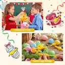 POPLAY 42PCS Flying Chicken Slingshot, Party Favors Treasure Box Toys for Kids, Flicking Rubber Chickens Finger Toys for Birthday Party Activity Gift, Classroom Prizes, Goodie Bag Stuffer