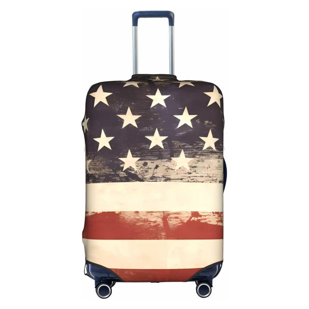Vintage American Usa Flag Trolley Travel Case Protector 30x20
