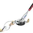 5 Ton Come Along Winch, Heavy Duty 3 Hook Steel Cable Dual Gear Power Puller for Towing Lifting, Moving Boats Tighten Fence and Tree Transporting Logs 10000 LBS Load Capacity