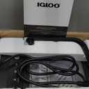 Igloo Handled Portable Ice Maker with Scoop- Ice Maker with LED Control Panel & 1 Quart Water Tank-Ice Cube Maker Produces 26 Lbs of Ice in 24 Hours with 9 Large or Small Cubes In 7 Minutes- Stainless