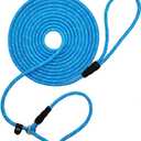 BTINESFUL Slip Lead Dog Leash, Reflective 1/3 Rope Leash Long Training Lead for Small Medium Dogs (blue,Size: 10ft * 1/3")