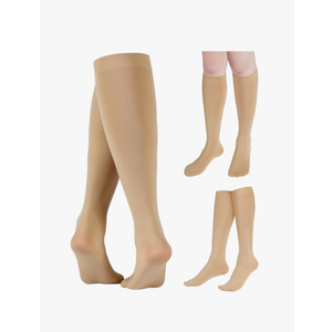 3 Pairs Ice Skating Socks Roller Skating Socks High Tight Knee Nylon Roller Skate Sock Women Girl
