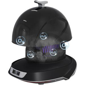 Black Hat Helmet Care Machine with Steam Iron, UV, Ozone, Helmet & Cap Care Machine with 3-Color Lighting, Restore Cap Shape, Hat Cleaner Dryer for Various Hats and Helmets