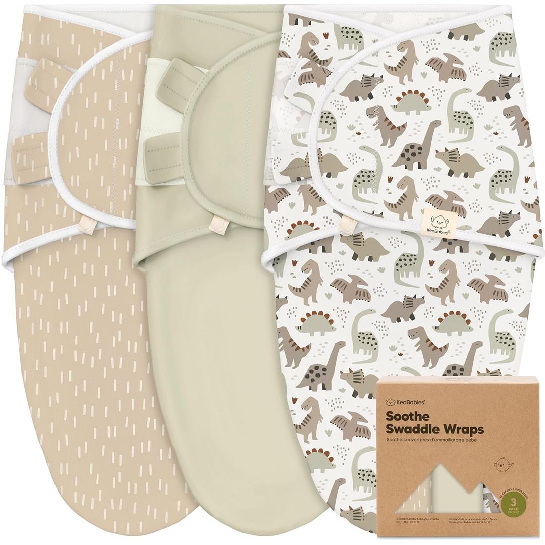 3-Pack Organic Baby Swaddle Sleep Sacks - Swaddles for Newborns, Infant 0-3 Months, Baby Girls, Boys, Soft & Snug Newborn Sleep Sack, Nursery Swaddling Blankets (Dino Ridge) 3-Pack Organic Baby Swaddle Sleep Sacks - Swaddles for Newborns, Infant 0-3 Months, Baby Girls, Boys, Soft & Snug Newborn Sleep Sack, Nursery Swaddling Blankets (Dino Ridge)