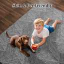 Carpet Living Room Bedroom, Glue Free, Anti Slip, Removable, Washable Spliced Carpet(15.75''x 15.75''x 0.38''Thick) Unit Rug 12pcs