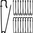 Safety Pins (Upgraded), 4" Large Safety Pin Pack of 15 for Clothes Leather Canvas Blankets Crafts Skirts Kilts, Extra Large Heavy Duty Safety Pins (Black)