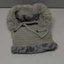 3 in 1 Beanie Hat for Women, Womens Balaclava Winter, Upgraded 3-in-1 Cold Knitted Hats Wind Resistant Hooded Scarf(Gray)