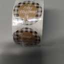 Black and White Buffalo Plaid Merry Christmas Stickers / 500 Christmas Tags / 1.5" Present Stickers/Holiday Envelope Seals