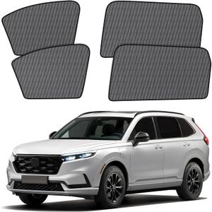 XCBYT 4 Pack 2023-2024 Honda CRV Window Shades with Breathable Mesh Window Covers 99% Sun UV Blackout Keeps Cool Car Privacy Curtains for Breastfeeding, Napping, Dressing, Camping