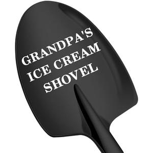 Pack of 2 Christmas Gifts for Grandpa from Grandkids - Great Grandpa Gifts Personalized Gifts for Papa - Stocking Stuffers for Mens Gifts Ideas Birthday Father's Day Gift Grandpa's Ice Cream Shovel