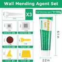 Drywall Repair Kit, 3 Pack Wall Repair Paste, Wall Mending Agent,Wall Surface Hole Fill Quick and Easy Solution