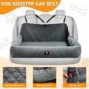 Dog Car Seat for Medium/Large Dogs Under 100 Lbs,Multi-Functional Dog Car Bed Washable Pet Travel Safety with Thick Cushion, Soft Safe Removable,for All Cars Back SeatGrey