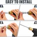 High Pressure Washer Nozzle Kit For Washing,Stainless Steel Flush Wand Extension Spray Tips With Quick Connect For Washing Machine, Ac Coil, Water Heater And Appliance Cleaning
