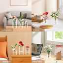 24 Pack Acrylic Cylinder Vases 4,6,8 Inch Tall Clear Acrylic Flower Vase Bulk Floating Candle Holders Cylinder Plastic Vases for Centerpiece Table Wedding Home