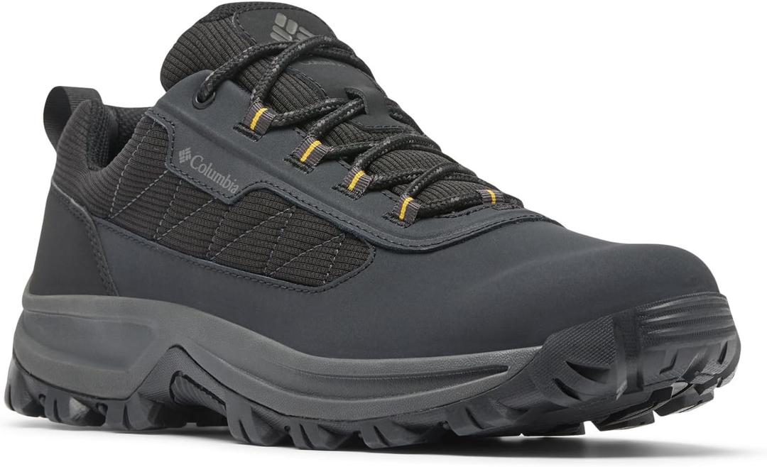 Columbia Men's Transverse Hike Low, Black/ Stinger, 10