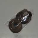 CJL HAIR 2PCs Small Cute Messy Bun Hair Piece for Thin Hair Women Mini Synthetic Curly Bun Scrunchies Updo Hairpieces Chocolate Multi