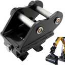 Mini Excavator Quick Hitch Coupler  Compatible with Mini Excavators Machine Machinery Equipment Quick Connect Connector, Fit for Most Heavy Equipment Not Exceeding 3 Tons