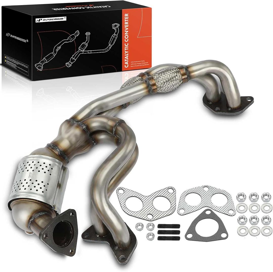 A-Premium Front Catalytic Converter Kit Direct-Fit Compatible with Subaru Forester 2006-2010, Outback Legacy 2006-2012, Impreza 2006-2011 & Saab 9-2X 2006 H4 2.5L, EPA Compliant