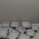 Bayco Glass Storage Containers with Lids, 9 Sets, Meal Prep Airtight Food Storage Containers for Food Storage with Lids - Leak Proof (11 Ounce-35 Ounce 9 Set, White)