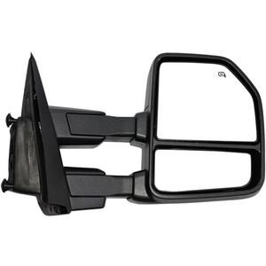 AERDM New towing mirror Black Housing fit for 2015 2016 2017 2018 2019 2020 Ford F150 Pickup Truck Right Passenger Side Towing Mirrors w/Power Heated Turn Signal, Auxiliary Lamp