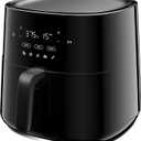 Frigidaire 3-in-1 Air Fryer, Large 5.3 QT Capacity, Digital Display, 3 Cooking Modes, 5 Recipe Presets, Automatic Shake Reminder, PFAS-Free Cooking Surfaces, Black