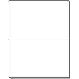 80lb White Half Fold Greeting Cards - 100 Cards - Desktop Publishing Supplies, Inc. Brand